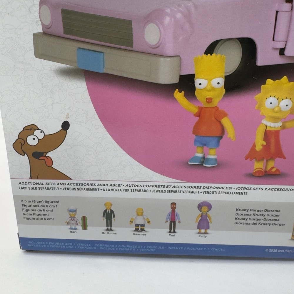 The Simpsons Family Sedan 2.5" Figure Set Jakks Pacific 2025 NEW - Picture 11 of 11